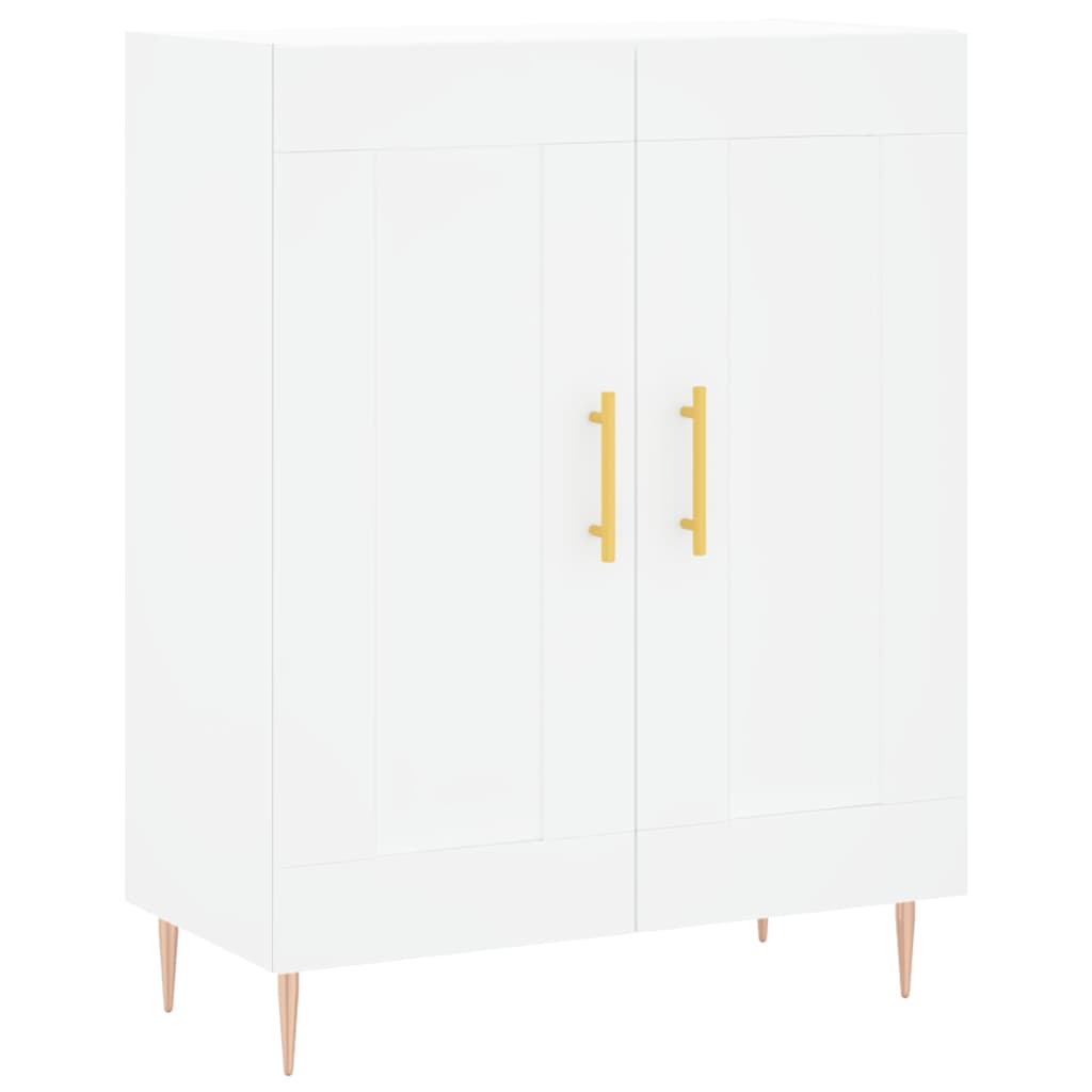 Highboard White 69.5x34x180 cm Engineered Wood