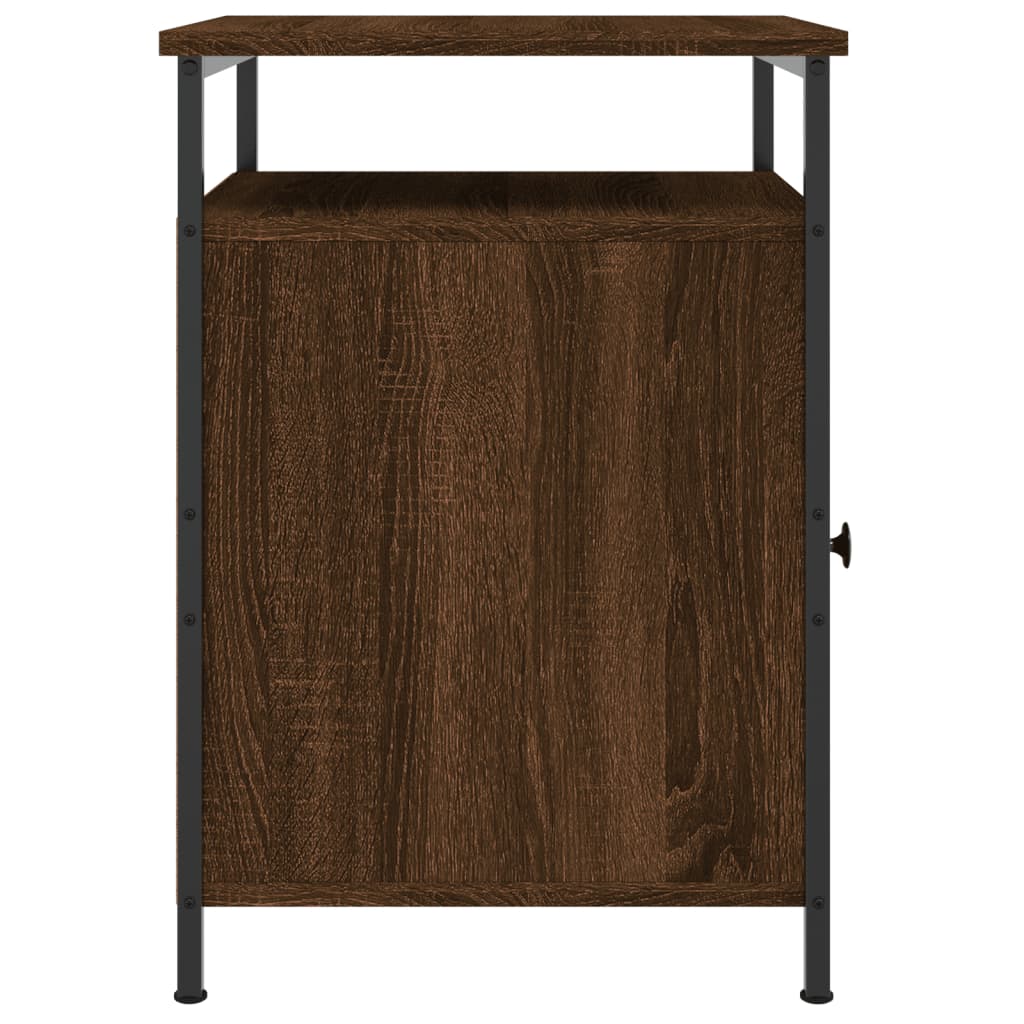 Bedside Cabinet Brown Oak 40x42x60 cm Engineered Wood