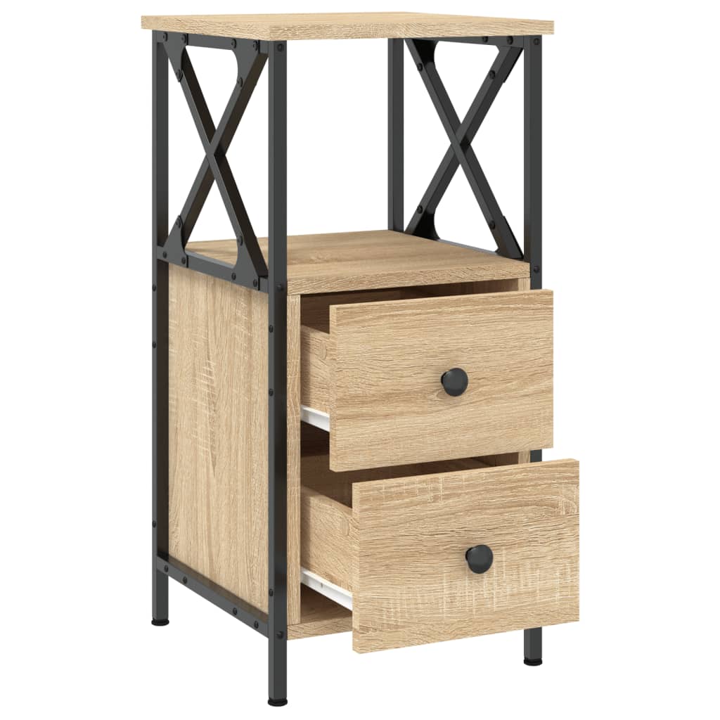 Bedside Cabinet Sonoma Oak 34x35,5x70 cm Engineered Wood
