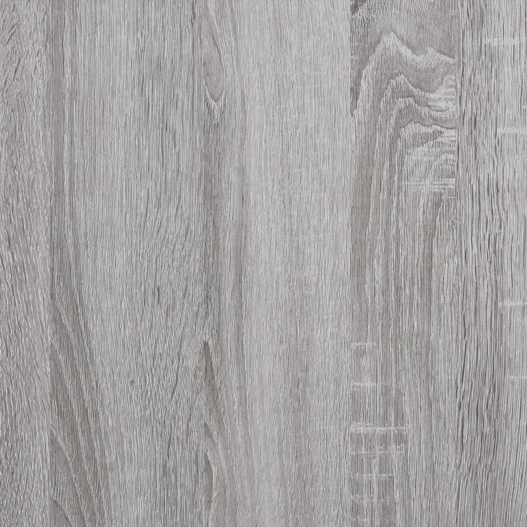 Coffee Table Grey Sonoma 80x80x45 cm Engineered Wood and Iron