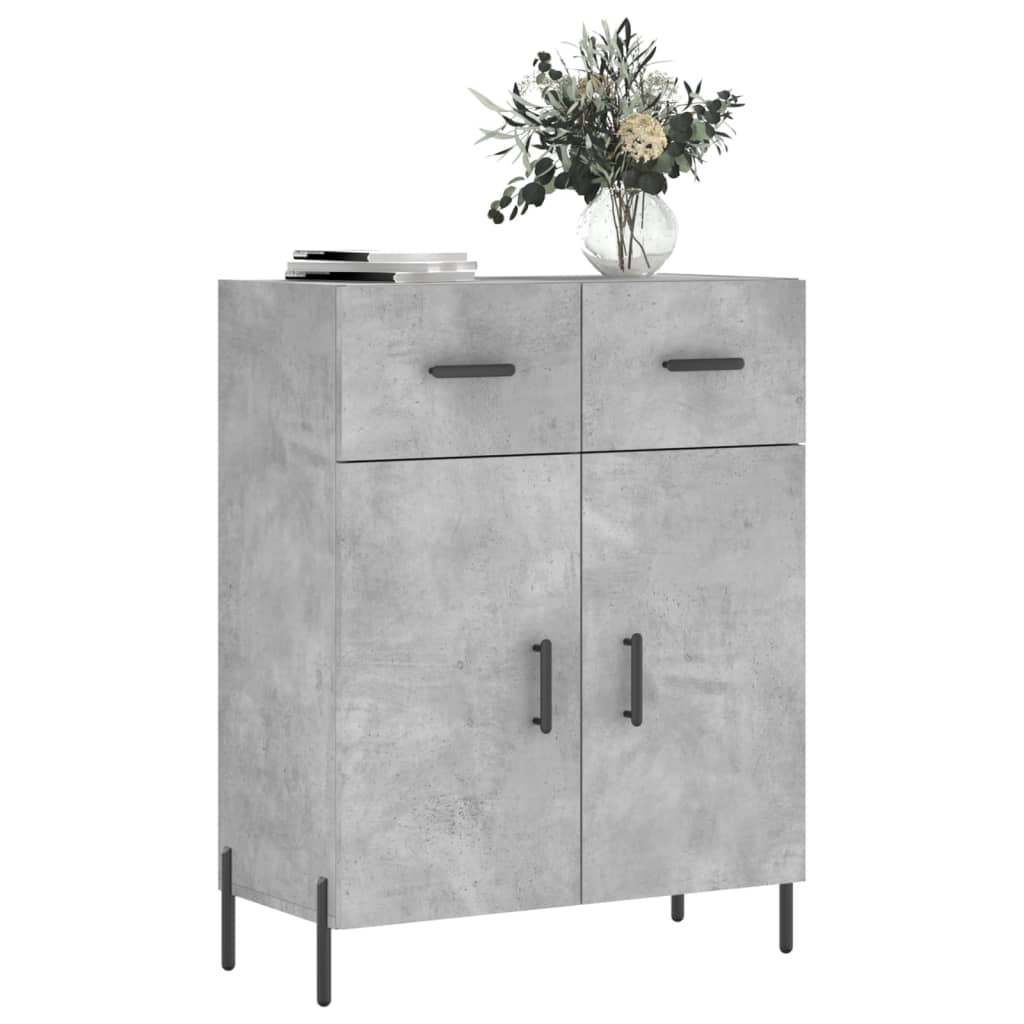Sideboard Concrete Grey 69.5x34x90 cm Engineered Wood