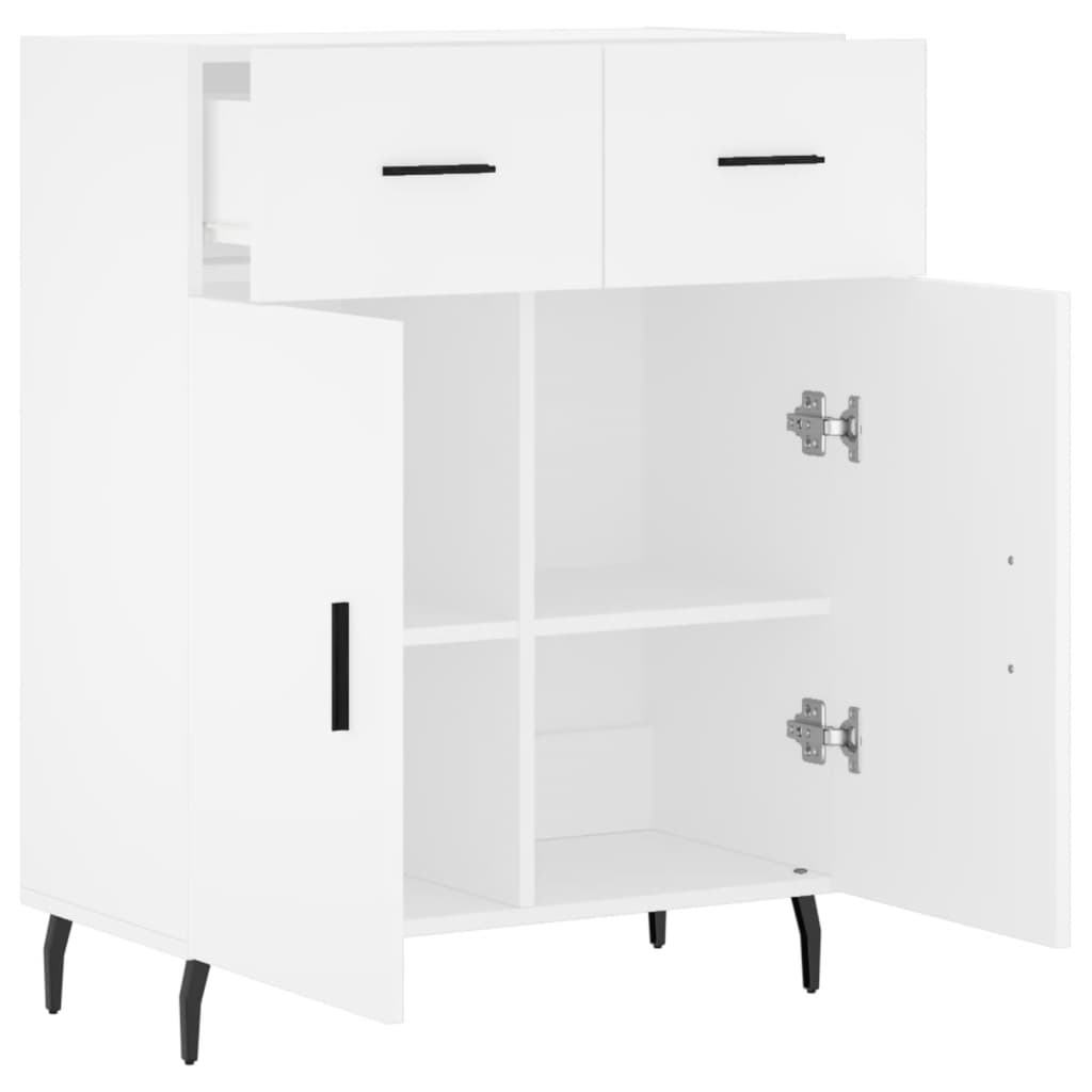 Sideboard White 69.5x34x90 cm Engineered Wood