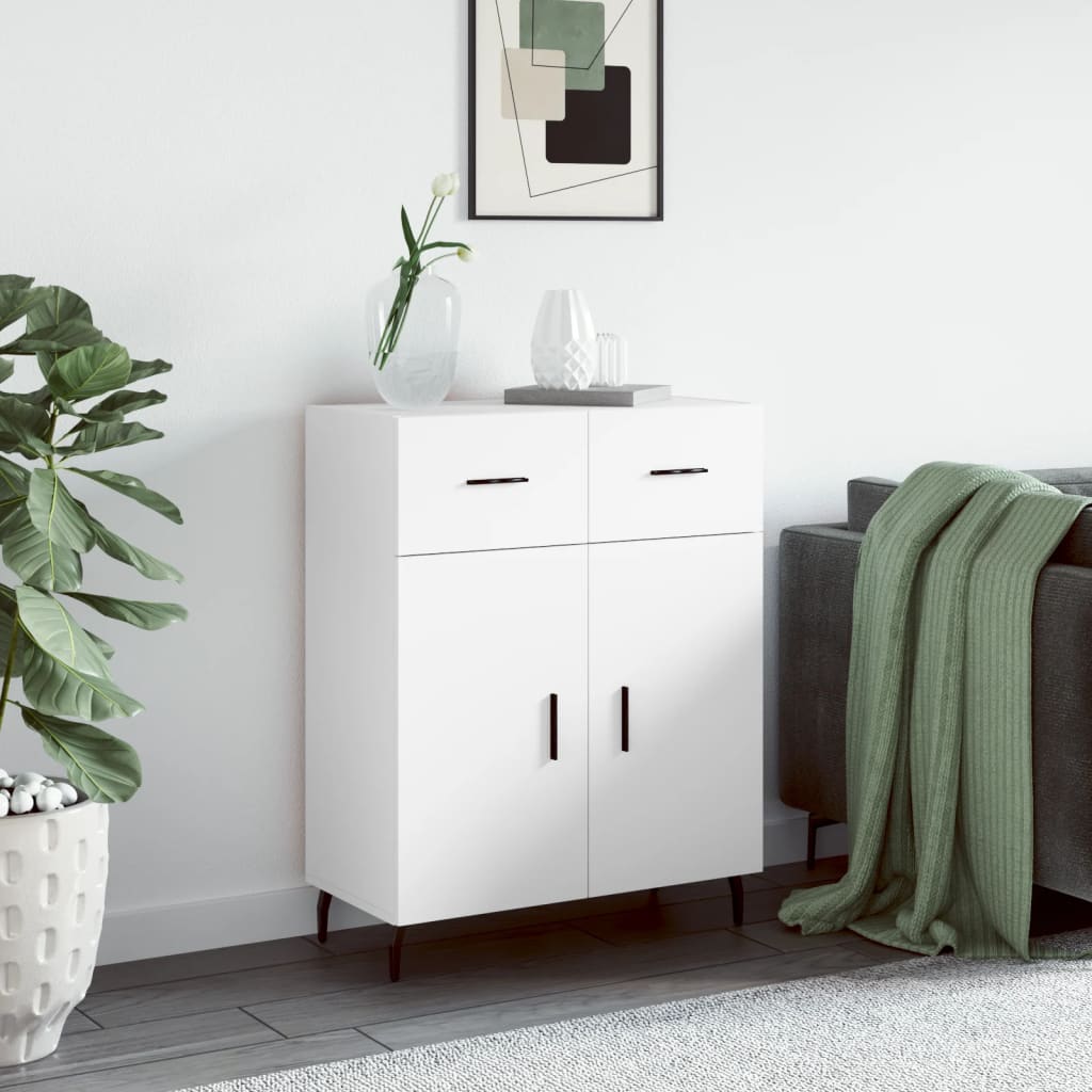 Sideboard White 69.5x34x90 cm Engineered Wood