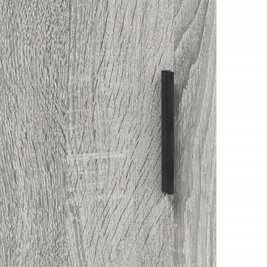 Sideboard Grey Sonoma 69.5x34x90 cm Engineered Wood