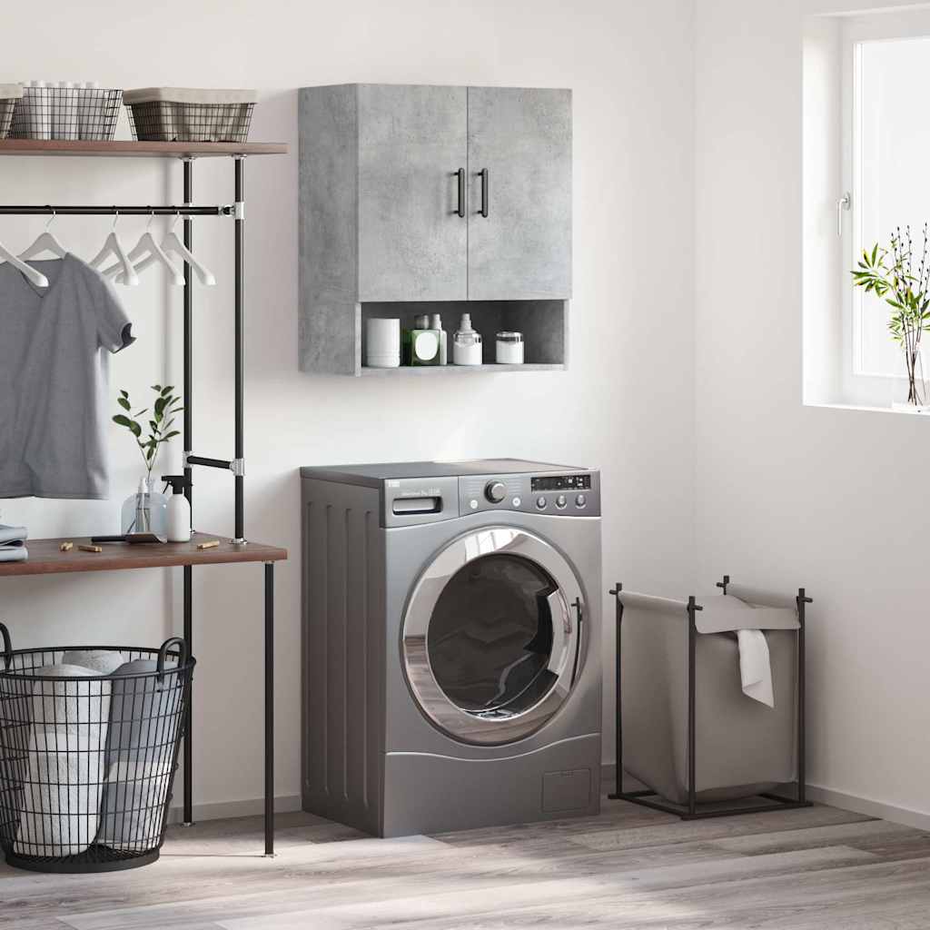 Wall Cabinet Concrete Grey 60x31x70 cm Engineered Wood