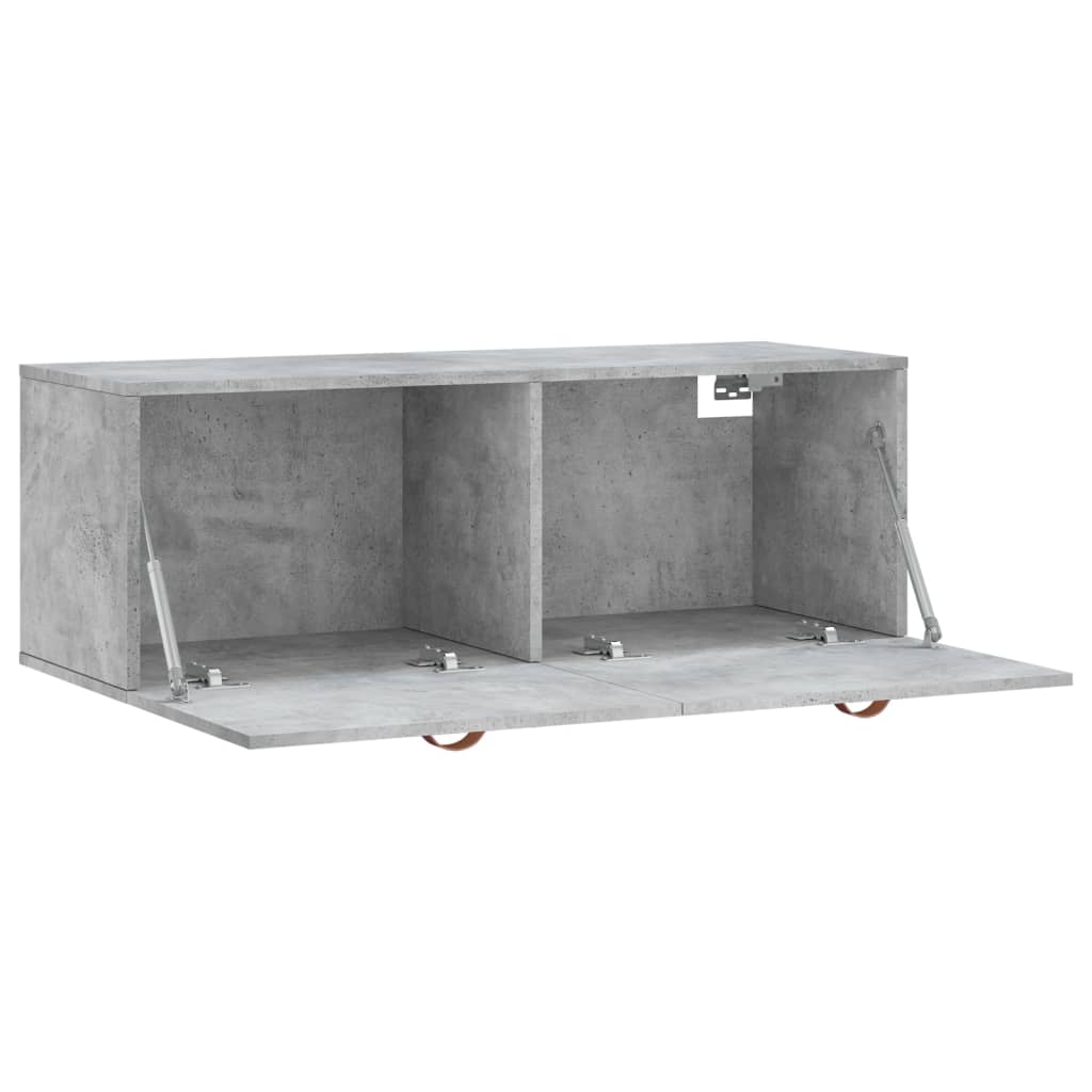 Wall Cabinet Concrete Grey 100x36,5x35 cm Engineered Wood