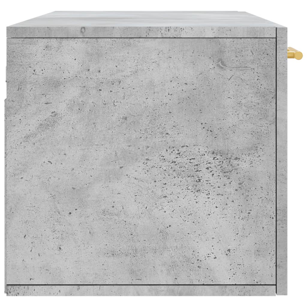 Wall Cabinet Concrete Grey 100x36.5x35 cm Engineered Wood