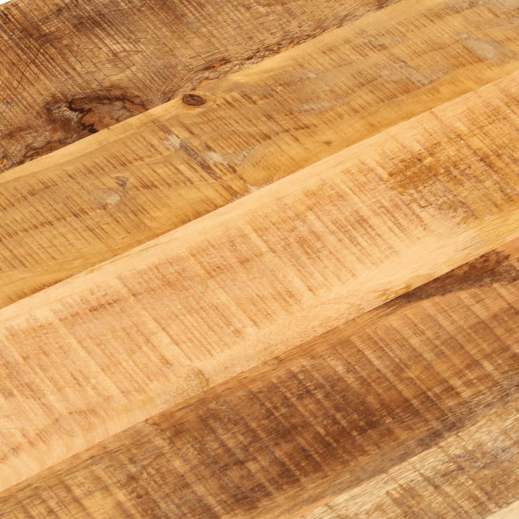 Table Top 90x40x2.5 cm Oval Solid Wood Rough Mango