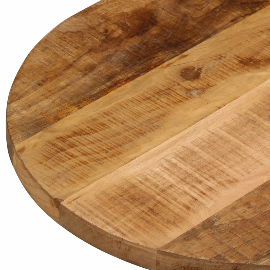 Table Top 120x50x2.5 cm Oval Solid Wood Rough Mango