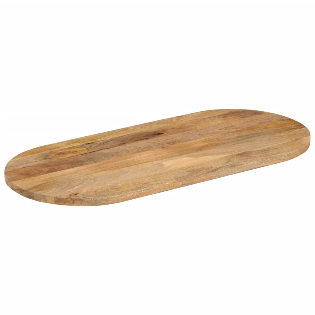 Table Top 120x50x2.5 cm Oval Solid Wood Mango