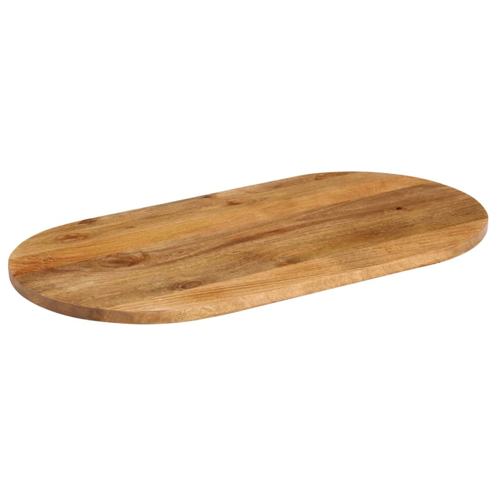 Table Top 140x50x2.5 cm Oval Solid Wood Mango