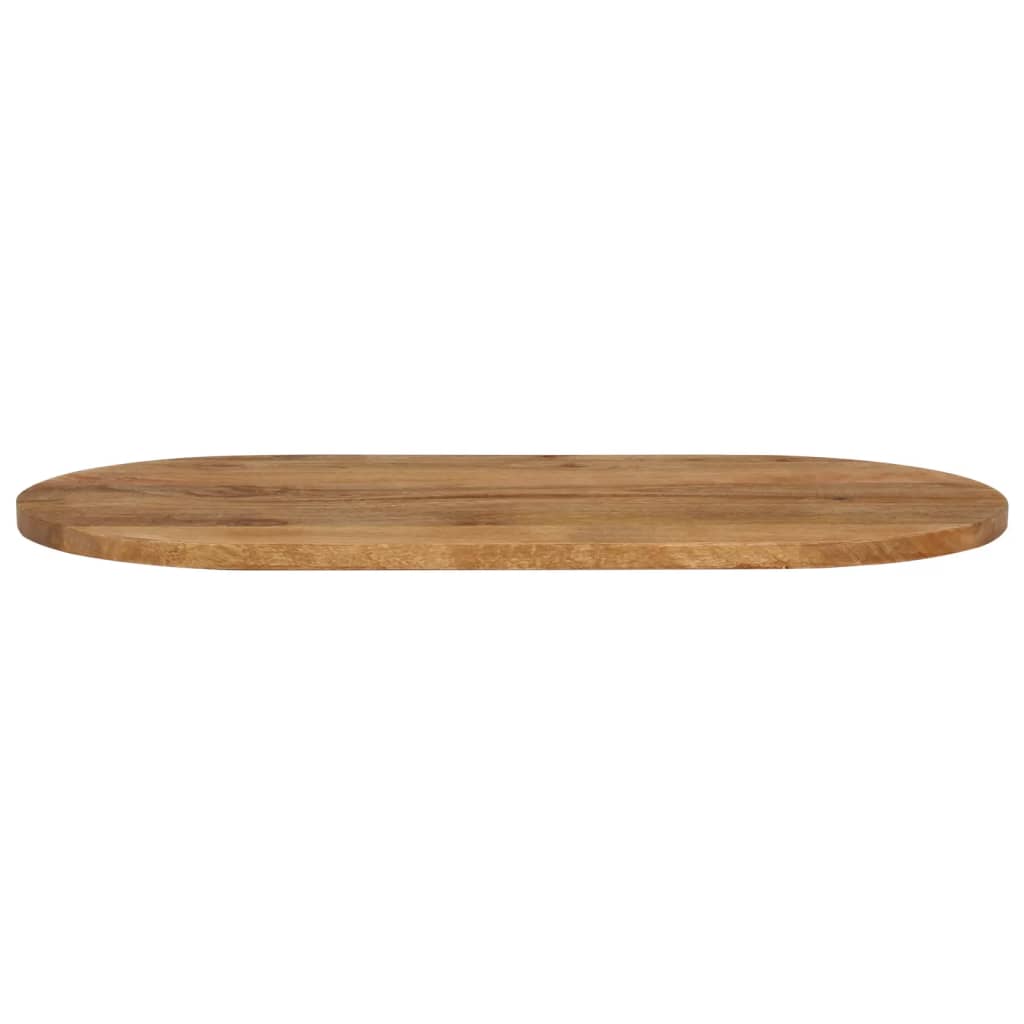 Table Top 80x40x3.8 cm Oval Solid Wood Mango
