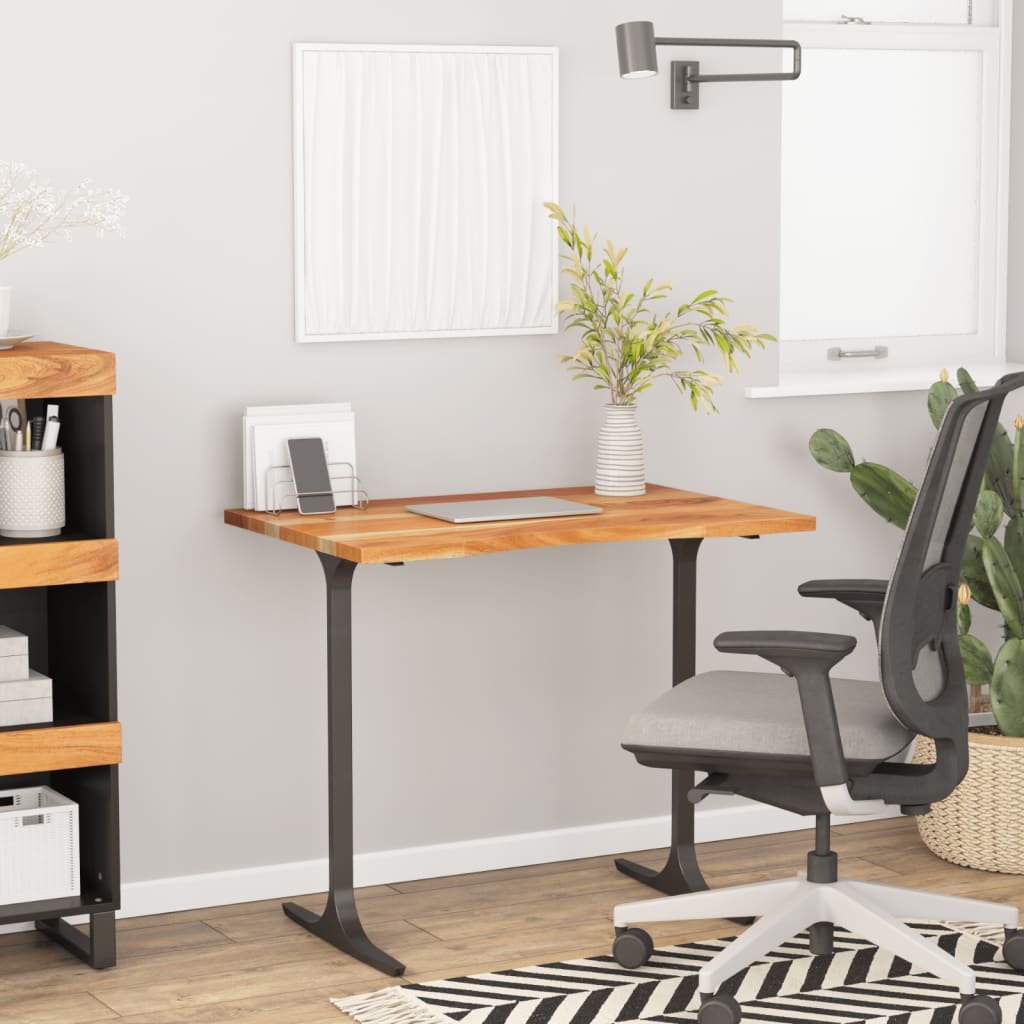 Desk Top 90x50x2.5 cm Rectangular Solid Wood Acacia