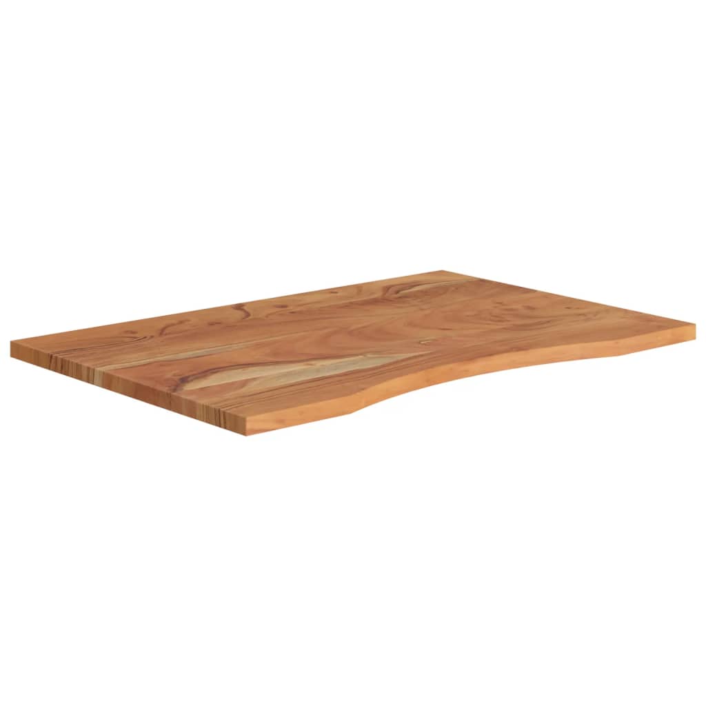 Desk Top 90x60x2.5 cm Rectangular Solid Wood Acacia
