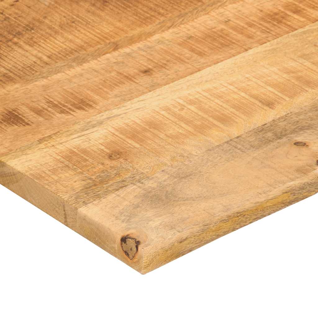 Desk Top with Curve 110x50x2.5 cm Solid Wood Rough Mango
