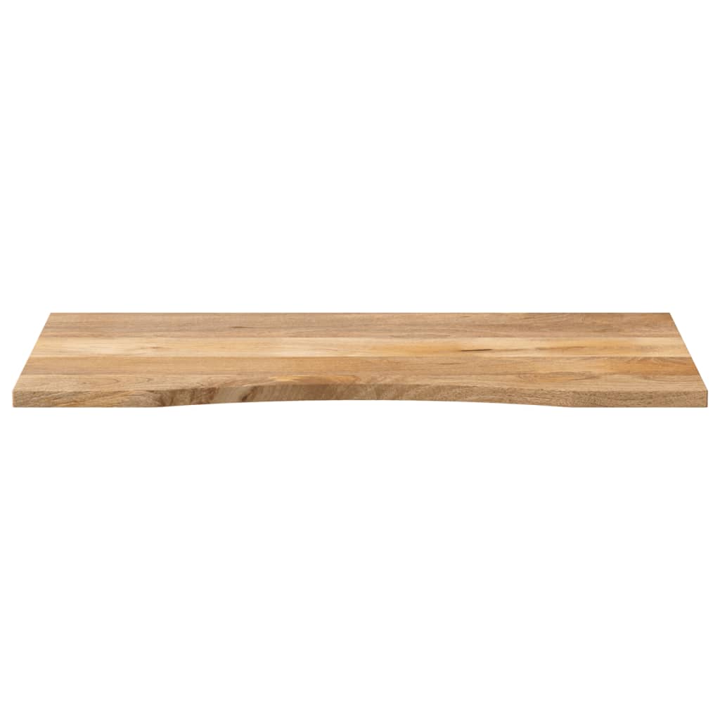 Desk Top with Curve 140x60x2.5 cm Solid Wood Rough Mango