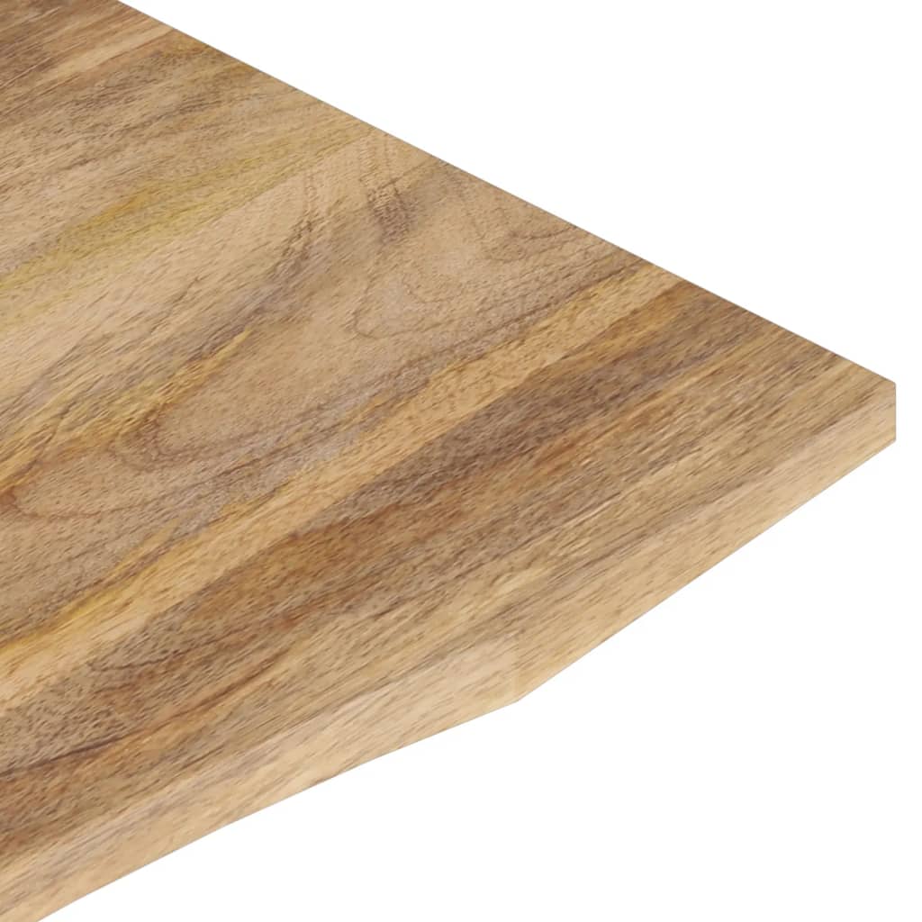 Desk Top with Curve 110x80x2.5 cm Solid Wood Rough Mango