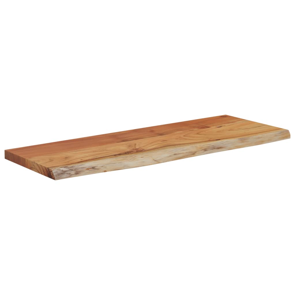 Wall Shelf 50x20x2.5 cm Rectangular Solid Wood Acacia Live Edge