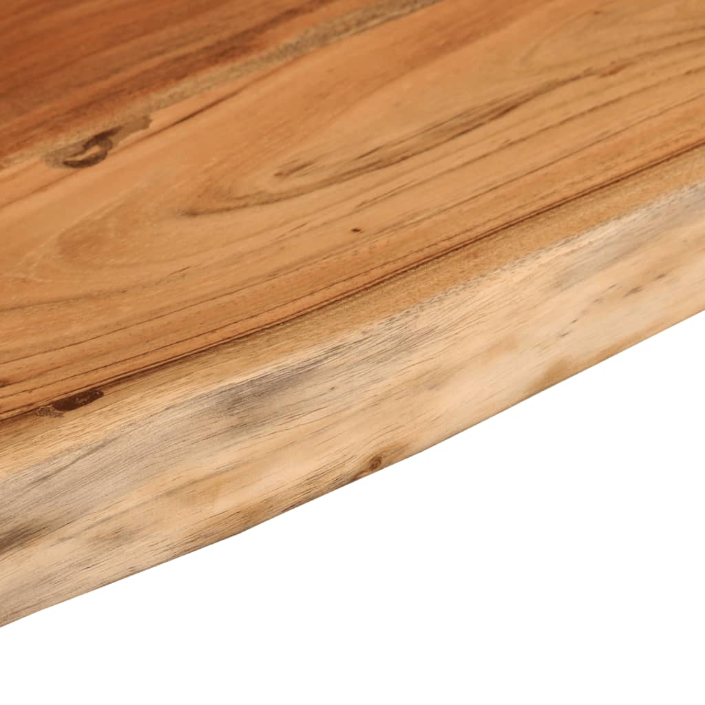 Wall Shelf 50x20x2.5 cm Rectangular Solid Wood Acacia Live Edge