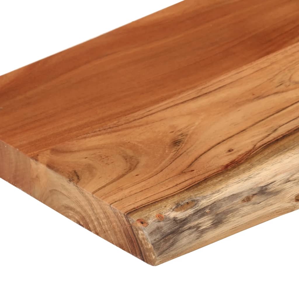 Wall Shelf 50x20x2.5 cm Rectangular Solid Wood Acacia Live Edge