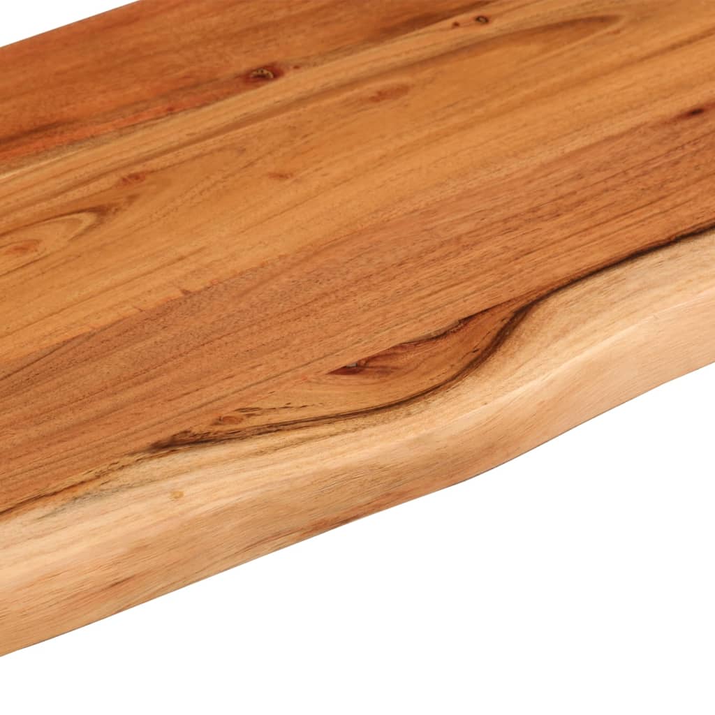 Wall Shelf 70x20x2.5 cm Rectangular Solid Wood Acacia Live Edge