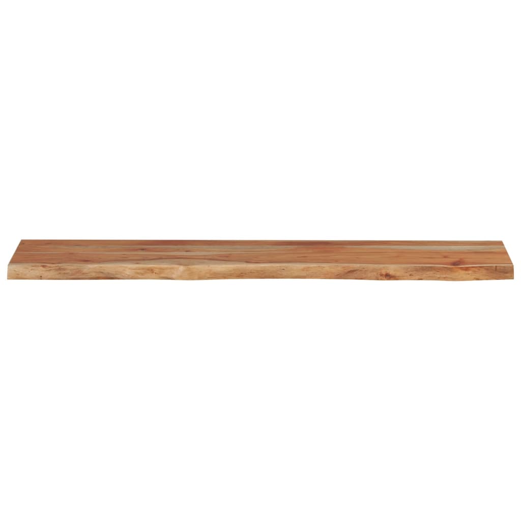 Table Top 140x30x2.5 cm Rectangular Solid Wood Acacia Live Edge