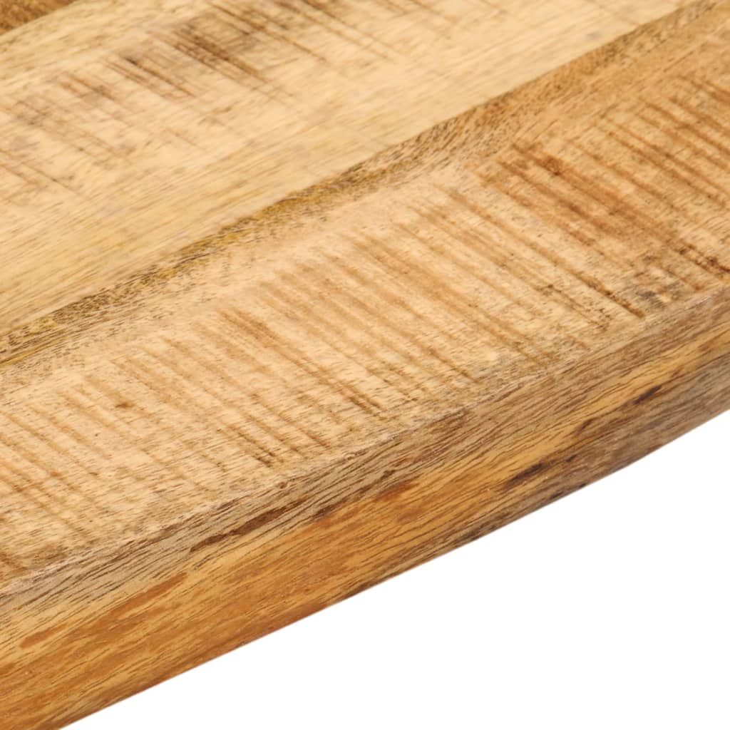 Table Top 60x60x2.5 cm Live Edge Solid Wood Rough Mango