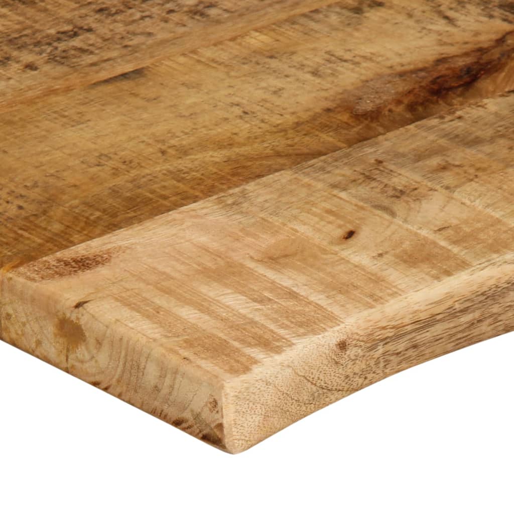 Table Top 100x60x2.5 cm Live Edge Solid Wood Rough Mango