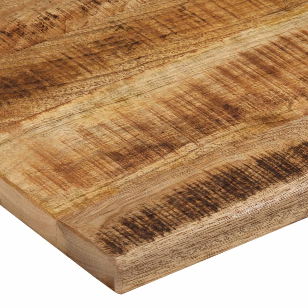 Table Top 90x80x3.8 cm Live Edge Solid Wood Rough Mango