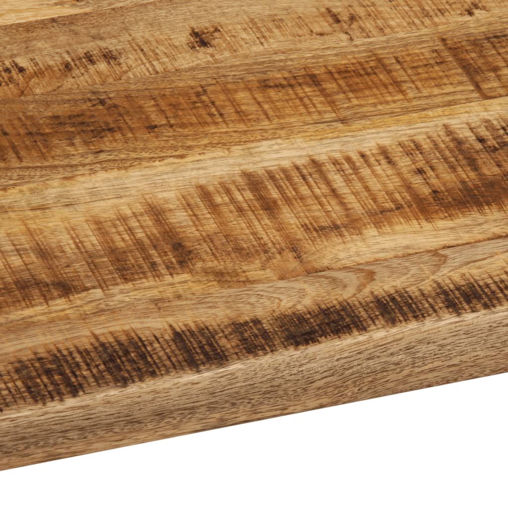 Table Top 90x80x3.8 cm Live Edge Solid Wood Rough Mango