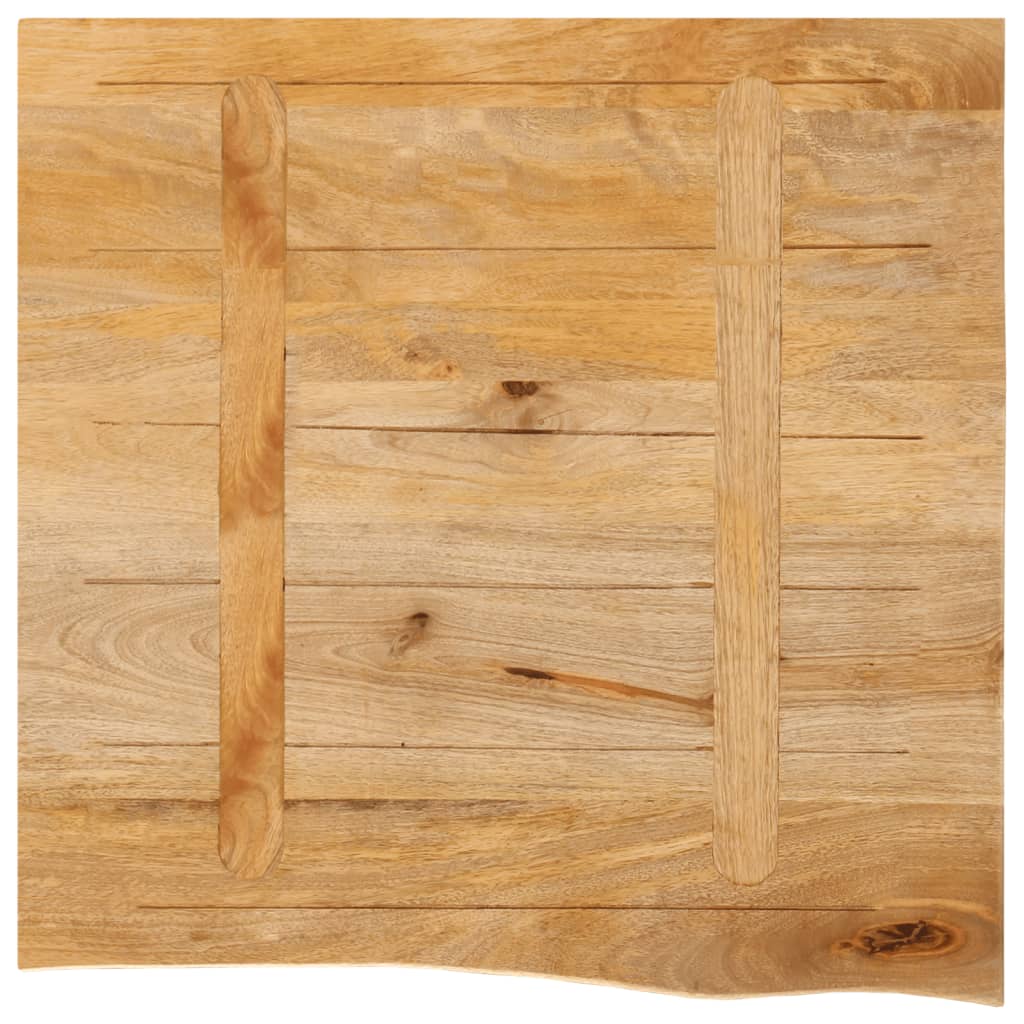 Table Top Live Edge 40x40x2.5 cm Solid Wood Mango
