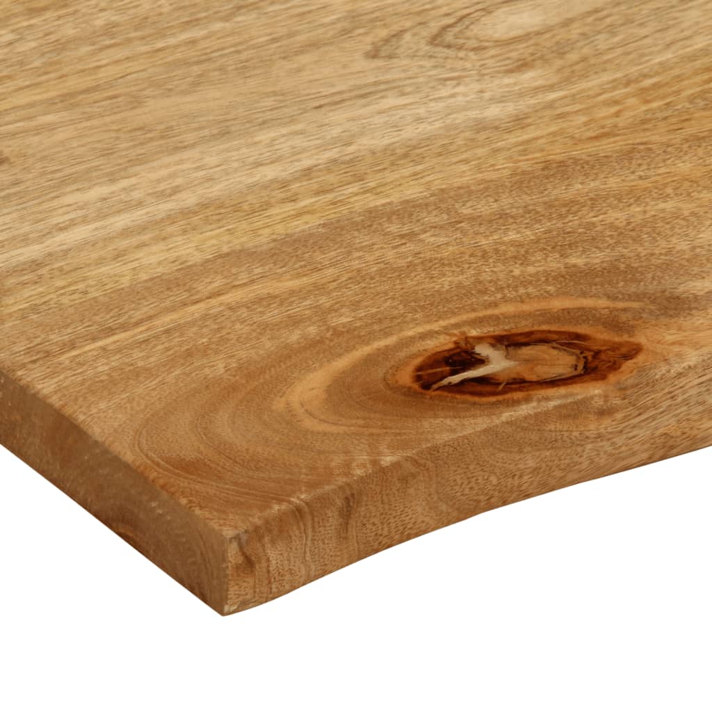 Table Top Live Edge 40x40x2.5 cm Solid Wood Mango