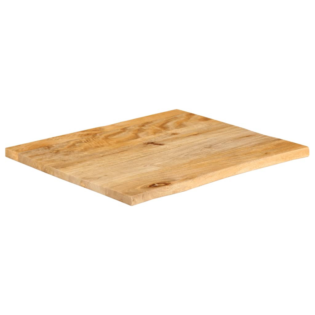 Table Top Live Edge 40x40x3.8 cm Solid Wood Mango