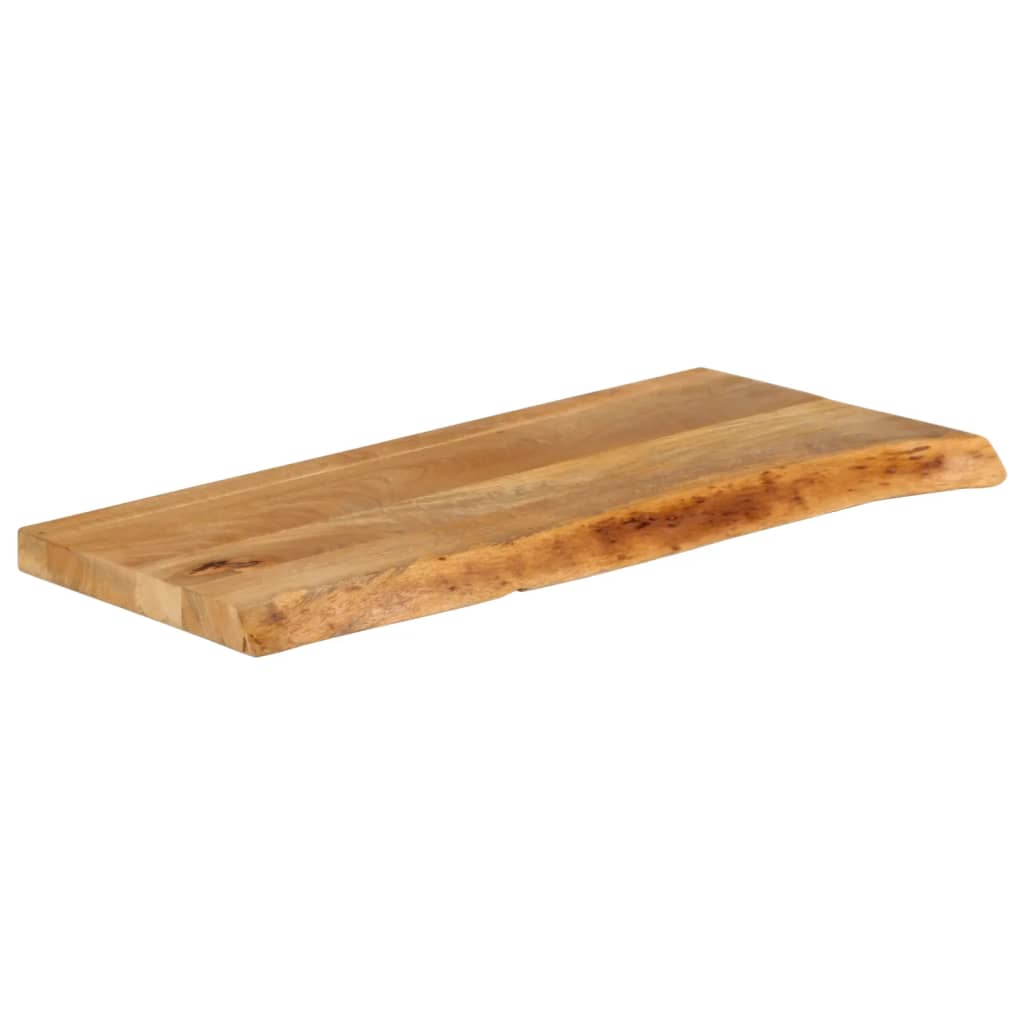 Table Top Live Edge 80x40x3.8 cm Solid Wood Mango