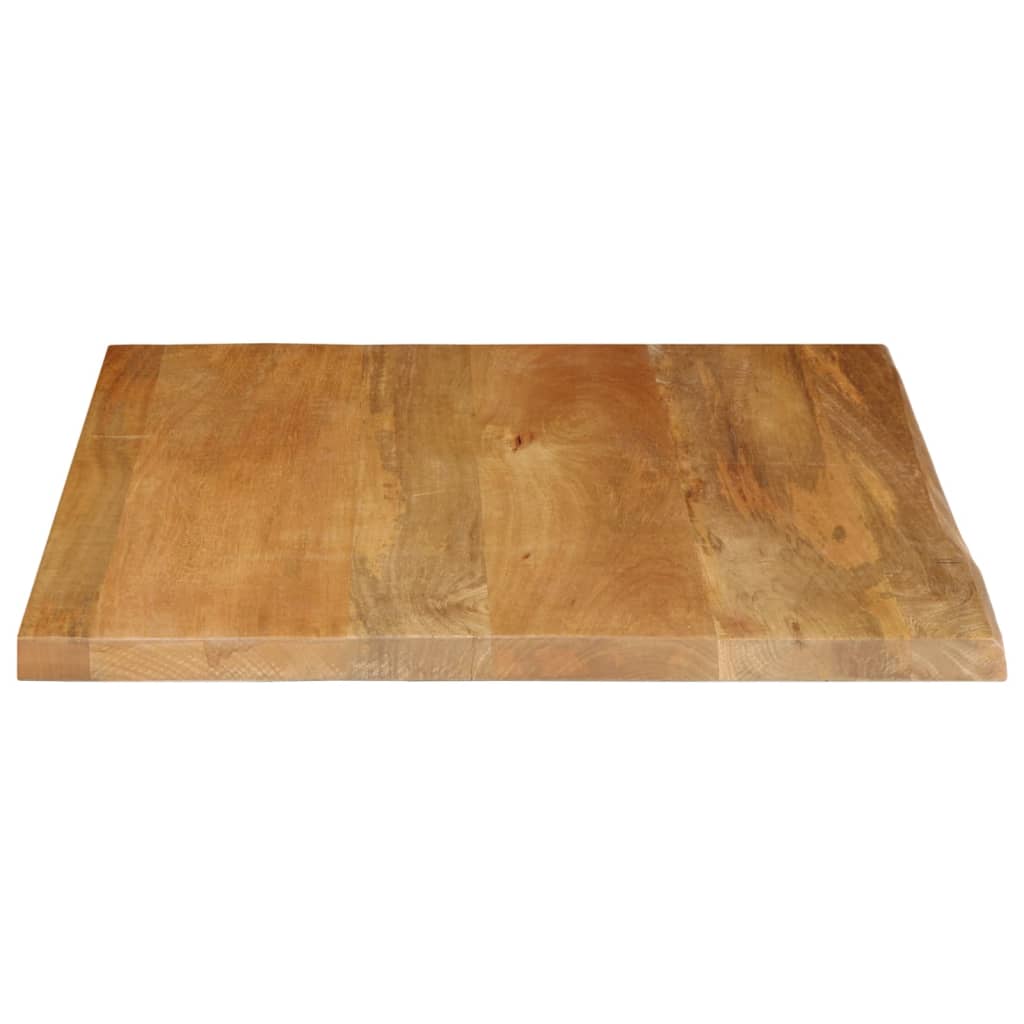 Table Top Live Edge 40x40x2.5 cm Solid Wood Mango