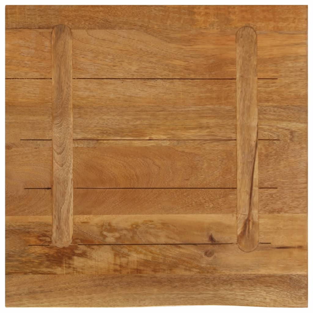 Table Top Live Edge 40x40x2.5 cm Solid Wood Mango