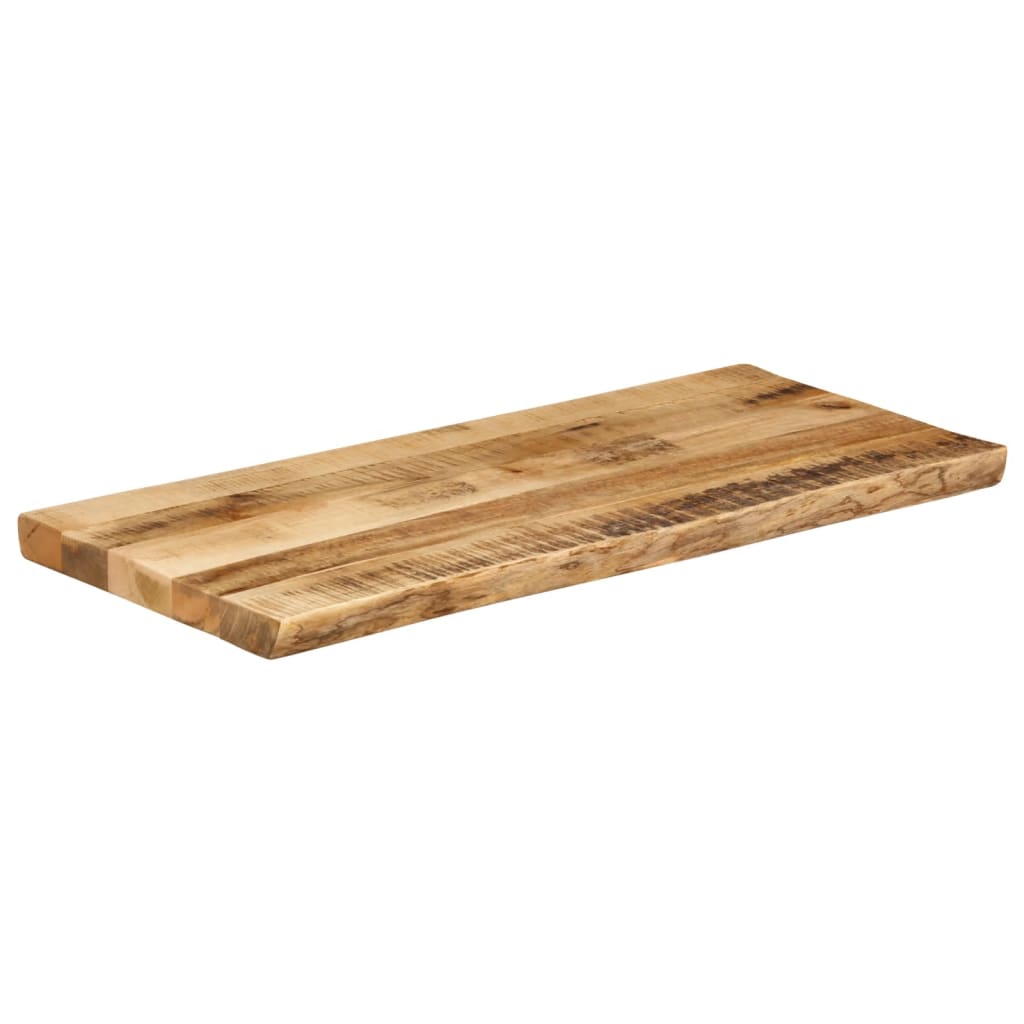 Table Top Live Edge 90x40x2.5 cm Solid Wood Rough Mango