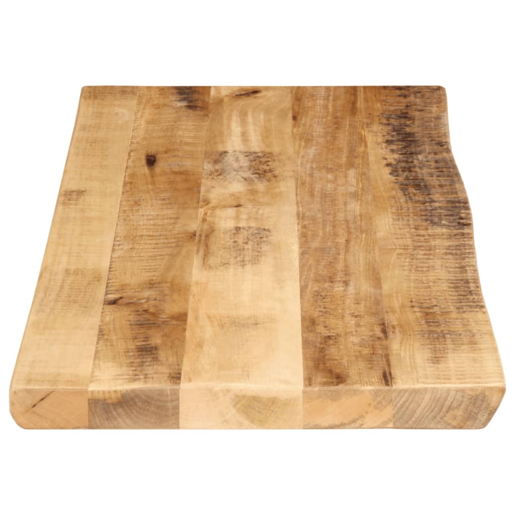 Table Top Live Edge 90x40x2.5 cm Solid Wood Rough Mango
