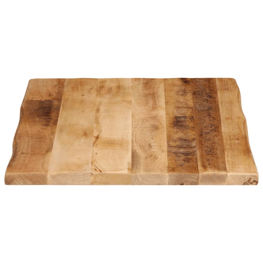 Table Top Live Edge 70x60x2.5 cm Solid Wood Rough Mango