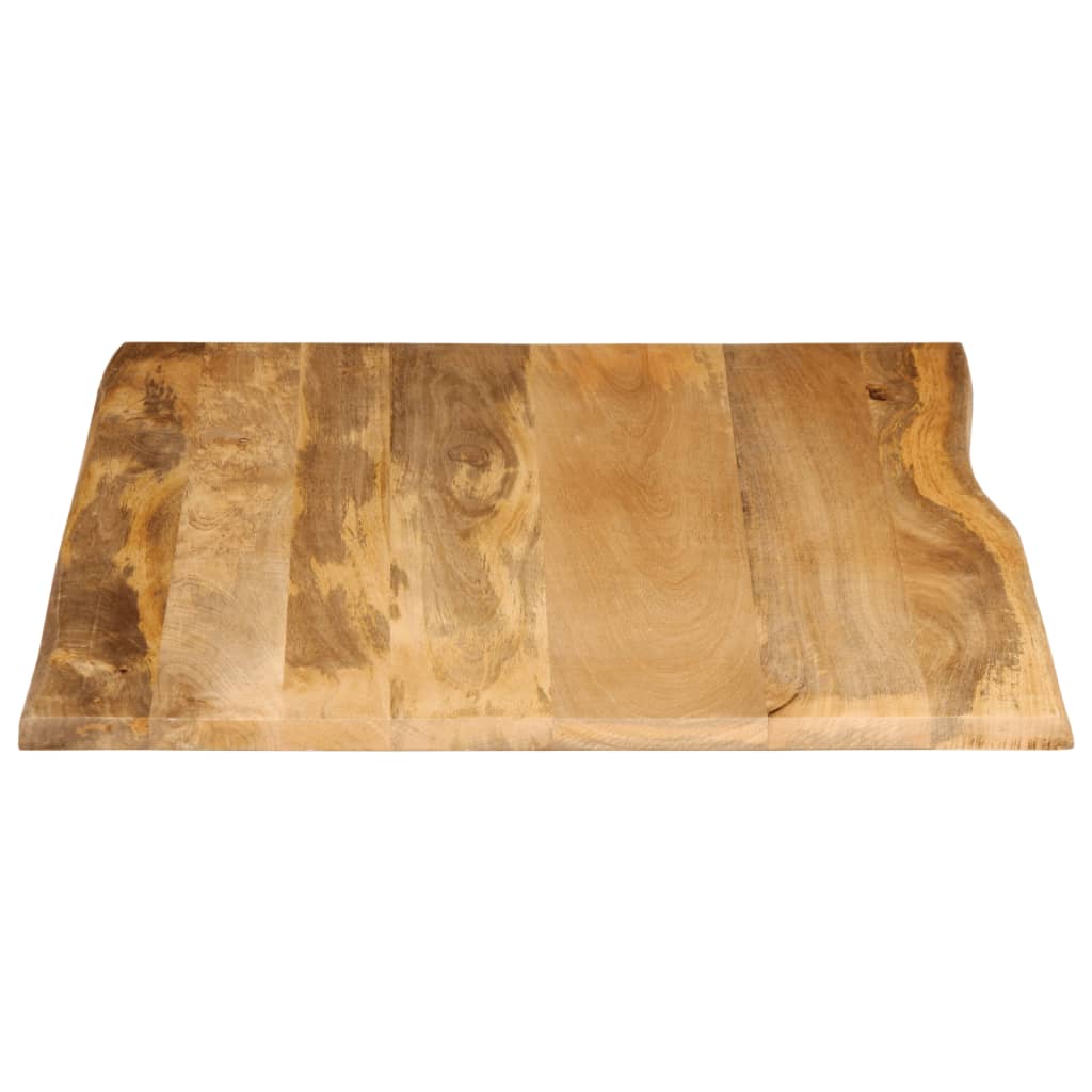 Table Top 90x80x2.5 cm Live Edge Solid Wood Mango