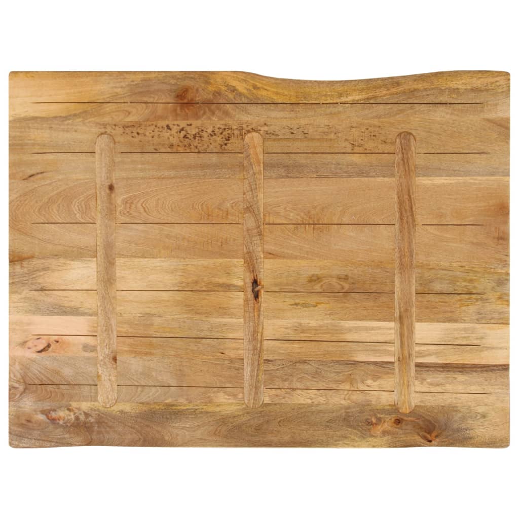 Table Top 90x80x2.5 cm Live Edge Solid Wood Mango