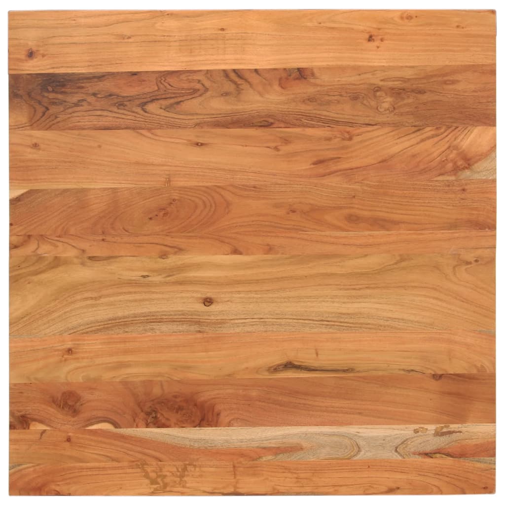 Table Top 80x80x2.5 cm Square Solid Wood Acacia