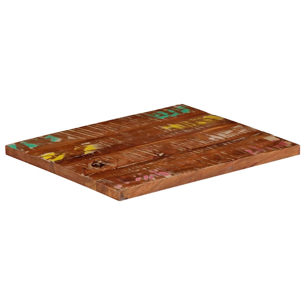 Table Top 60x50x2.5 cm Rectangular Solid Wood Reclaimed