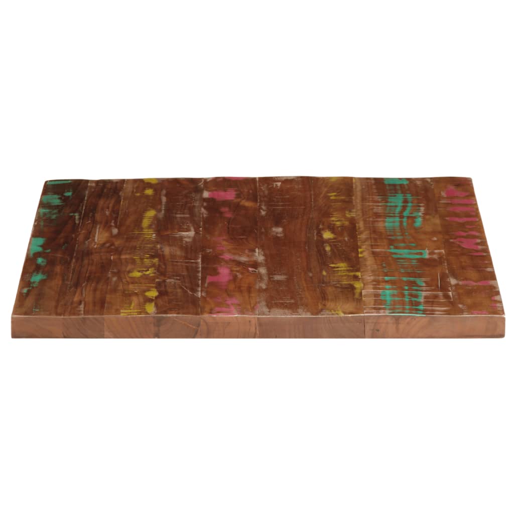 Table Top 80x80x1.5 cm Square Solid Wood Reclaimed