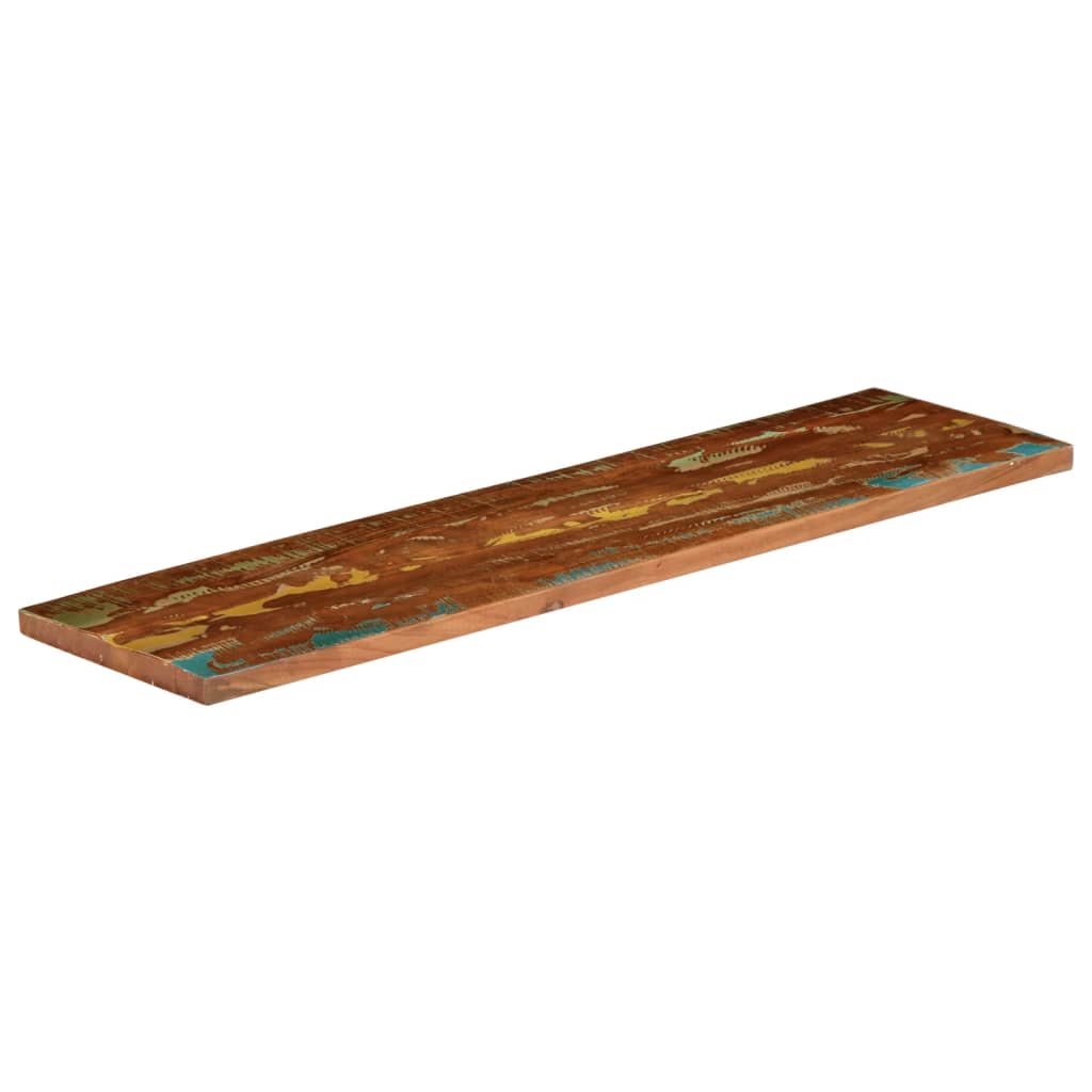 Table Top 120x20x3.8 cm Rectangular Solid Wood Reclaimed