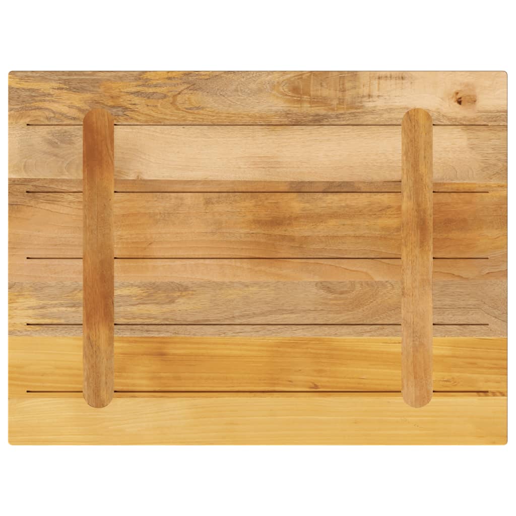 Table Top 90x70x1.5 cm Rectangular Solid Wood Rough Mango