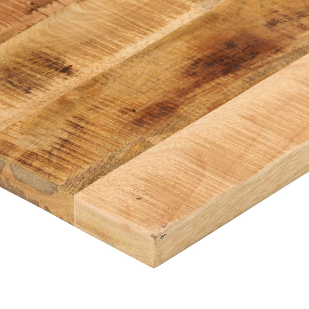 Table Top 80x80x2.5 cm Square Solid Wood Rough Mango