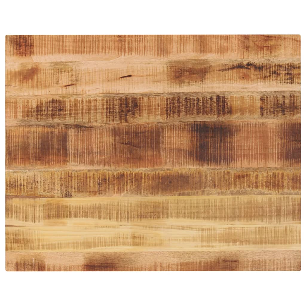 Table Top 90x80x2.5 cm Rectangular Solid Wood Rough Mango