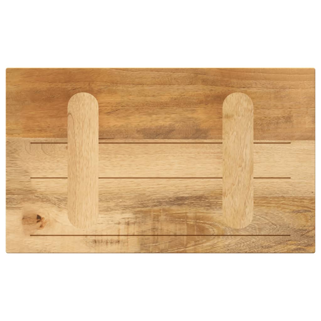 Table Top 40x20x3.8 cm Rectangular Solid Wood Rough Mango