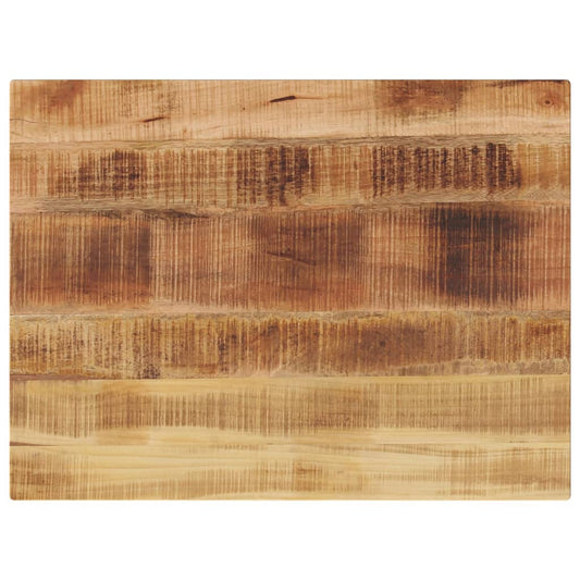Table Top 80x60x3,8 cm Rectangular Solid Wood Rough Mango
